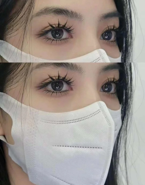 Volume lash transformation